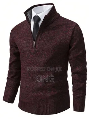 Office Wear Quarter Zip Sweater