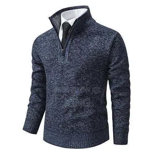 Office Wear Quarter Zip Sweater