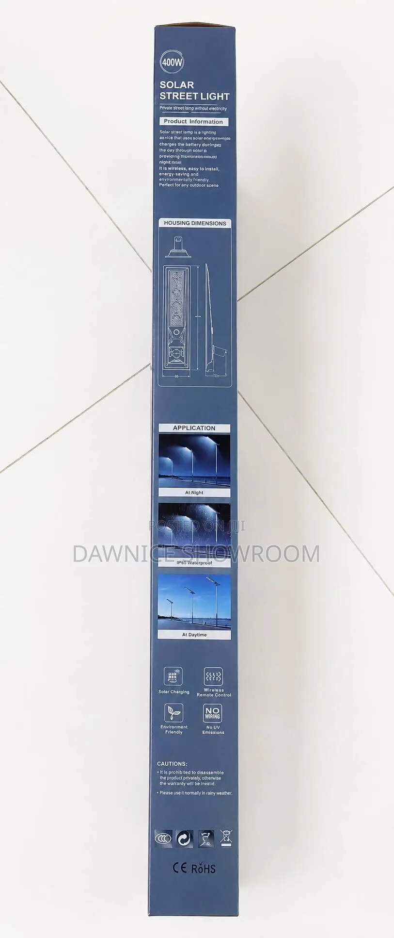 400W Solar LED Street Light - Full Kit