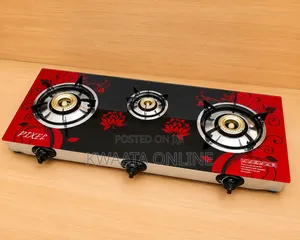 PIXEL 3-Burner Glass Gas Stove –Automatic Ignition Gas Cooker