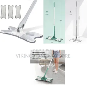 Spin Lazy Floor Mop X-Type Automatic Flat Squeeze Mop Without Hand