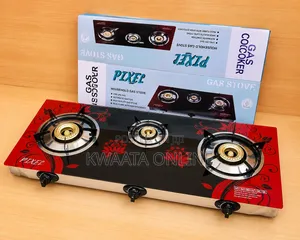 PIXEL 3-Burner Glass Gas Stove –Automatic Ignition Gas Cooker