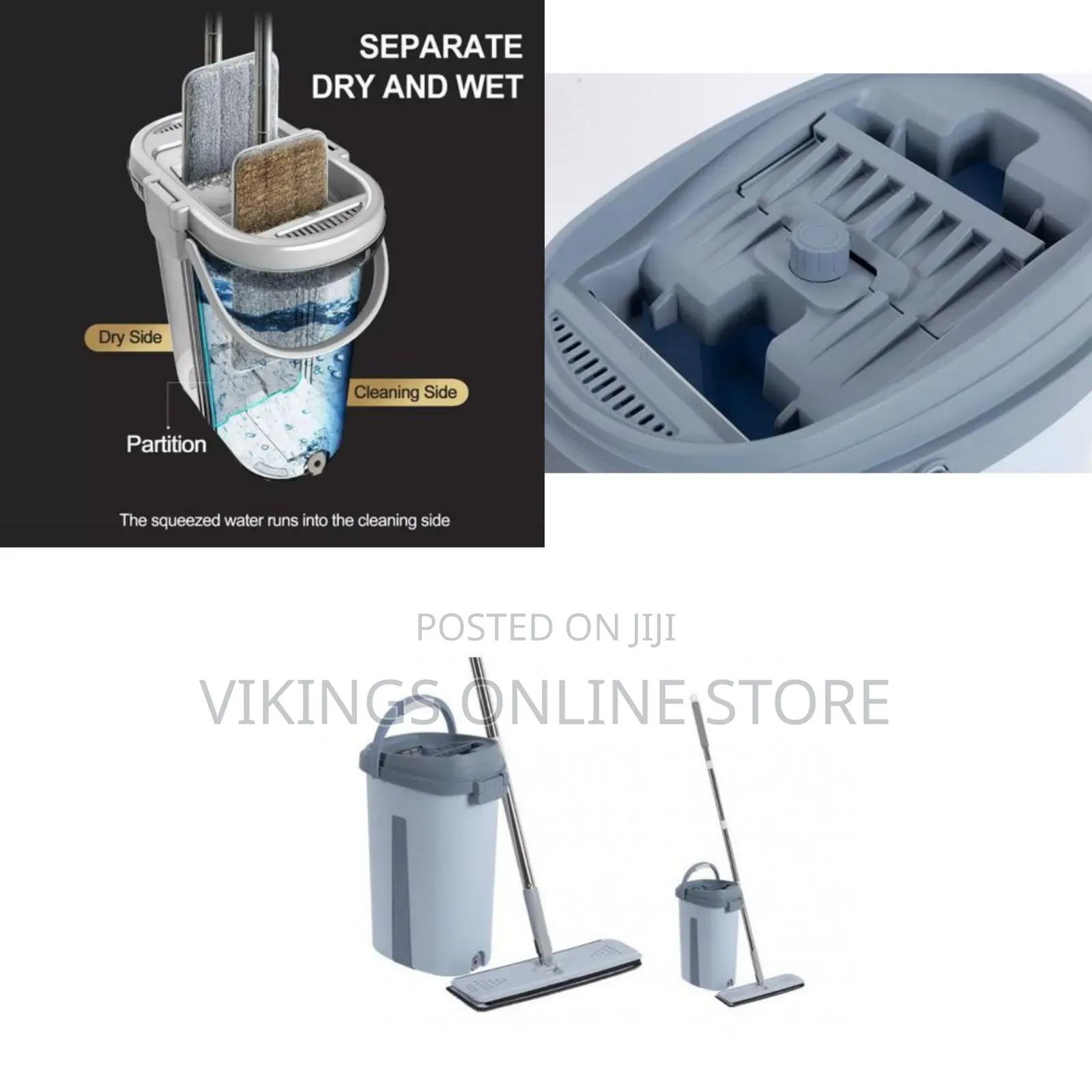 Mop Scratch Dry Hand Free Floor Cleaner Self Wash -Squeeze Floor