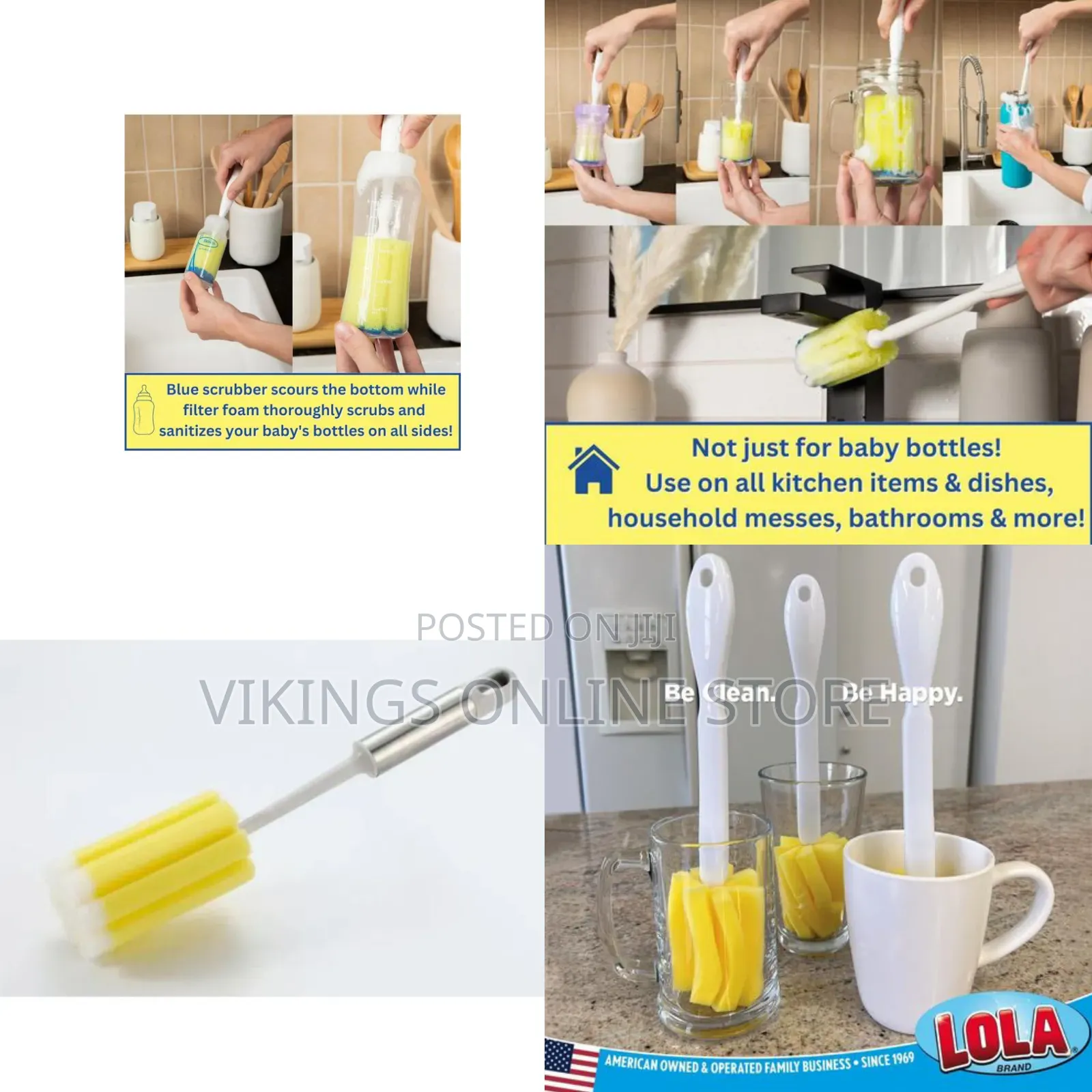1 Piece Foam Material Reusable Baby Bottle Brush, Cleaning Sponge