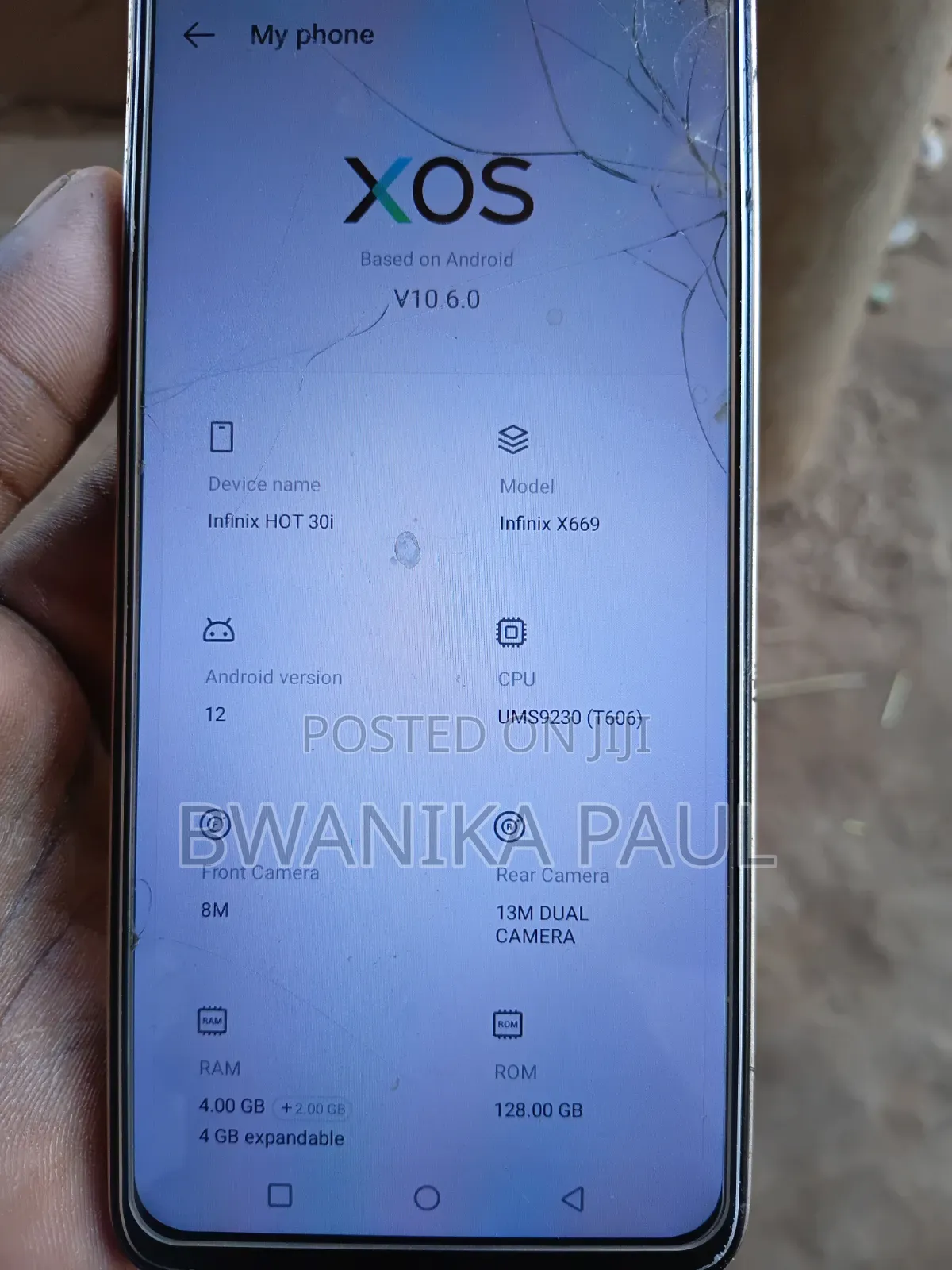 Infinix Hot 30i 128 GB Orange