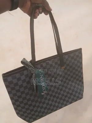 Checkered Tote Bag (Purple)