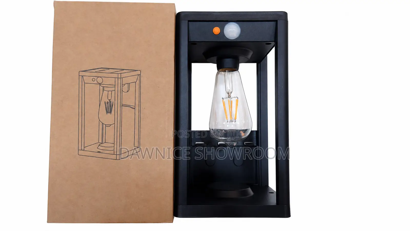 Dawnice Solar Motion Sensor Square Lamp - Post Light