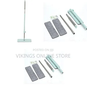 Other Hand-Free Flat Mop, Lazy Drag and Drop Artifact-Blue