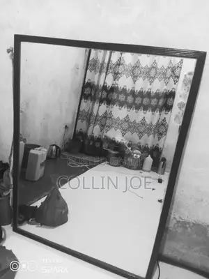 Large Wide Salon Mirror With Black Frame (1.26m X 1m)