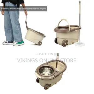 Other 360 Detachable Mop Bucket Set With Wheels Spin Head Noozle Clean