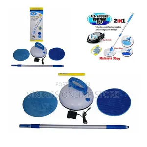 Electric Chargeable 360 All Around Rotating Mop - Blue ,White