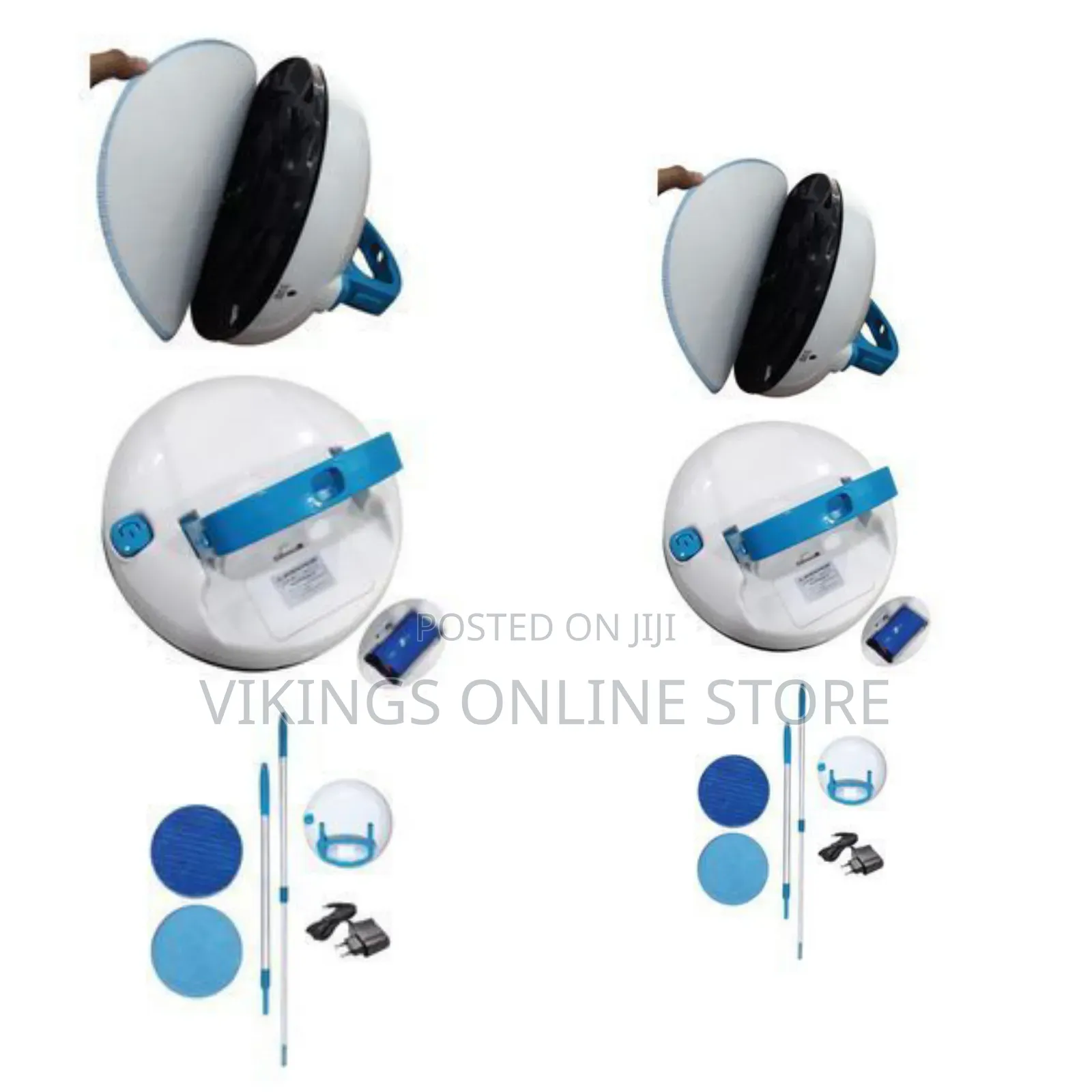 Electric Chargeable 360 All Around Rotating Mop - Blue ,White