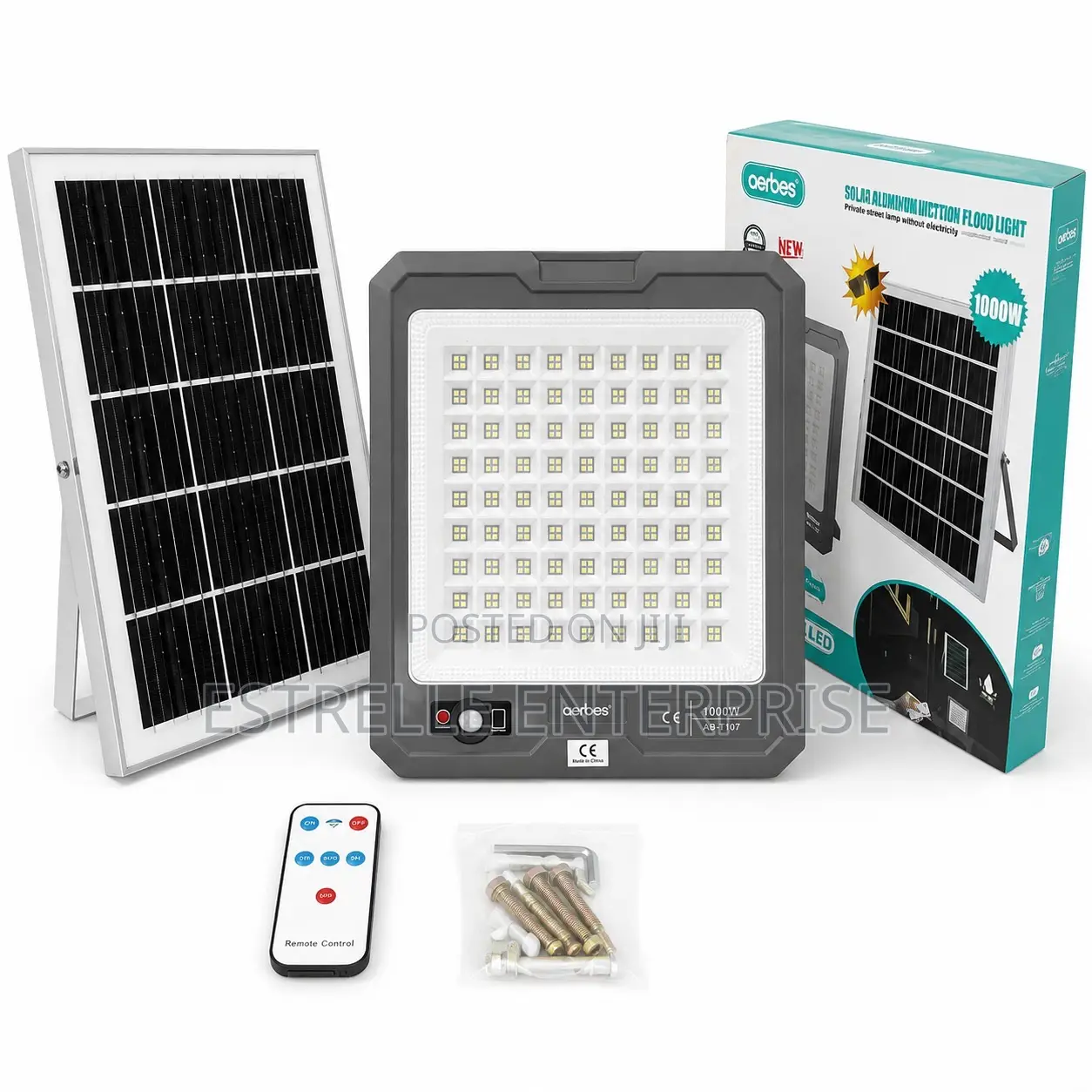 1000W Heavy Duty Split Solar Floodlight With Sensor