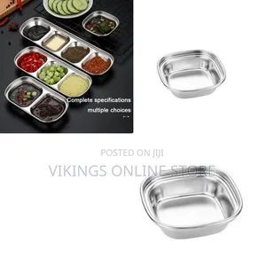1 Compartment Salad Sauce Dish Food Dipping Bowl Seasoning Tray