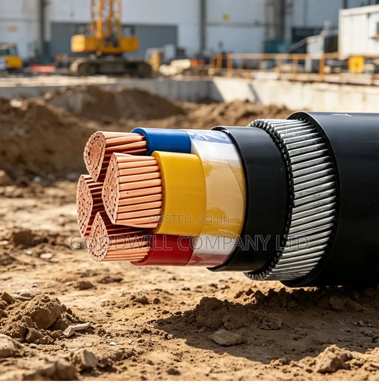 185mm 4 Core Total Copper Armoured Underground Cable