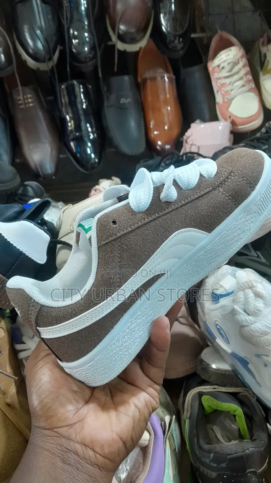 Puma Kids Brown Canvas