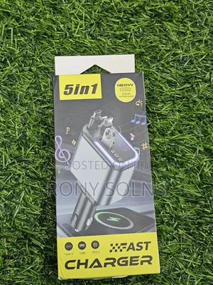 5-in-1 180W Smart Car Charger