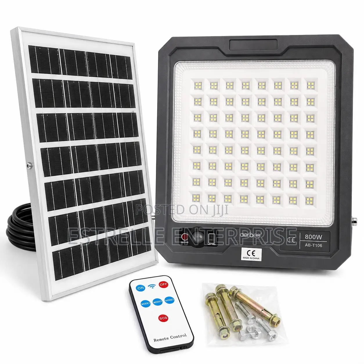 800W Heavy Duty Solar Floodlight With Sensor