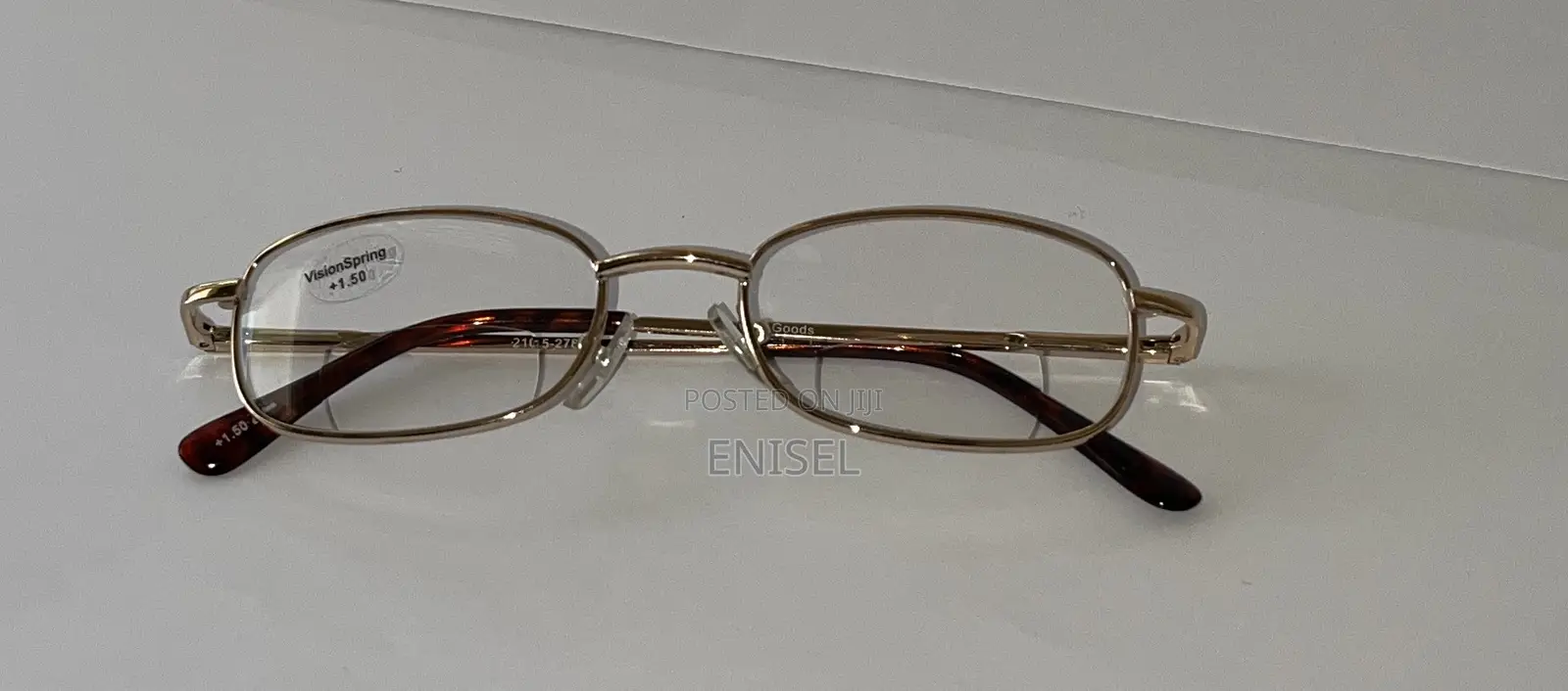 Gold Metal Readers (Reading Glasses) +1.00, +1.50 Magnification