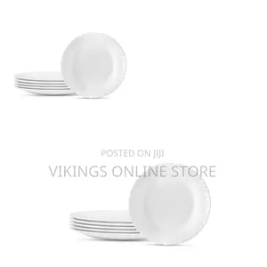 Luminarc 6 Pieces of Plain Self Design Dinner Plates - White
