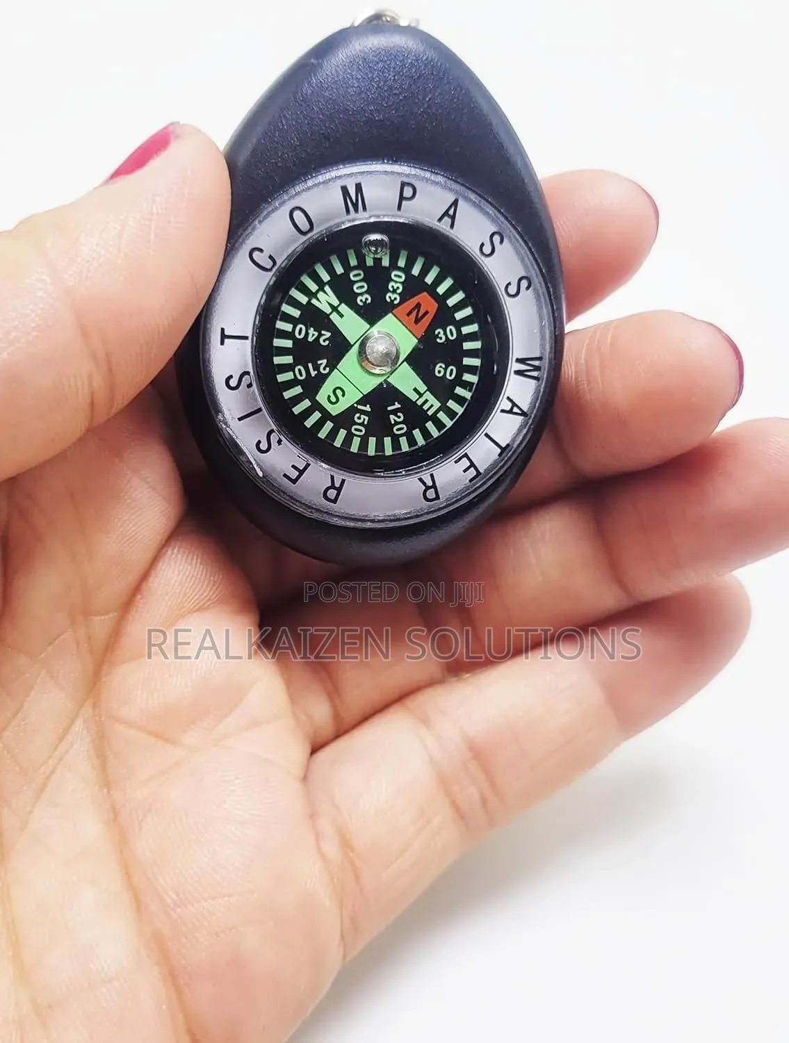 Mini Oval Pocket Compass Keychain Outdoor Navigation Compass