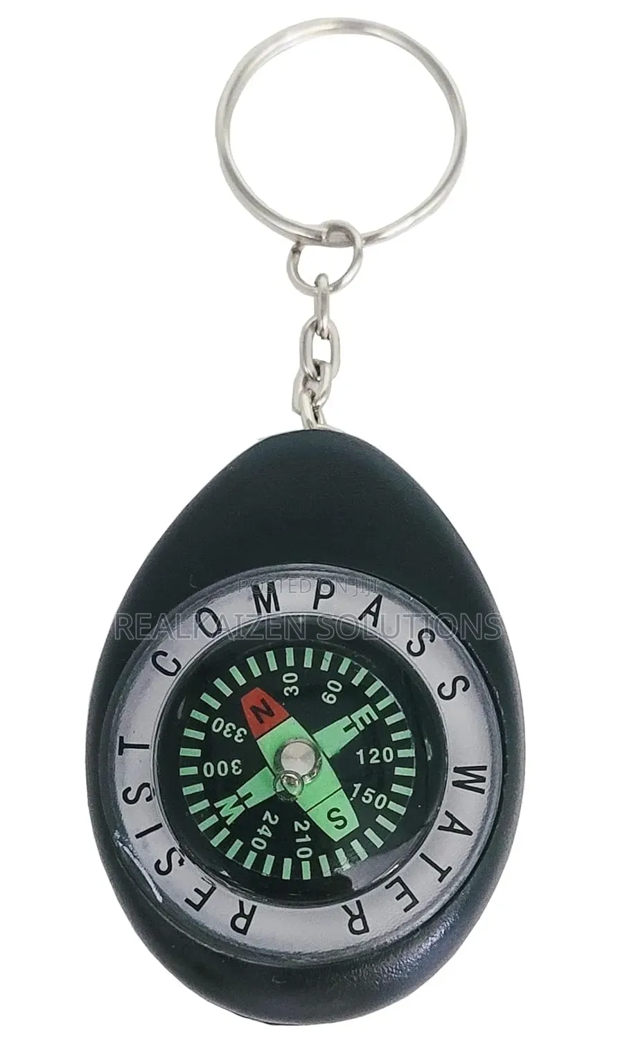 Mini Oval Pocket Compass Keychain Outdoor Navigation Compass