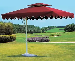 Maroon Cantilever Patio Offset Umbrella