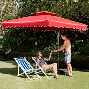Maroon Cantilever Patio Offset Umbrella