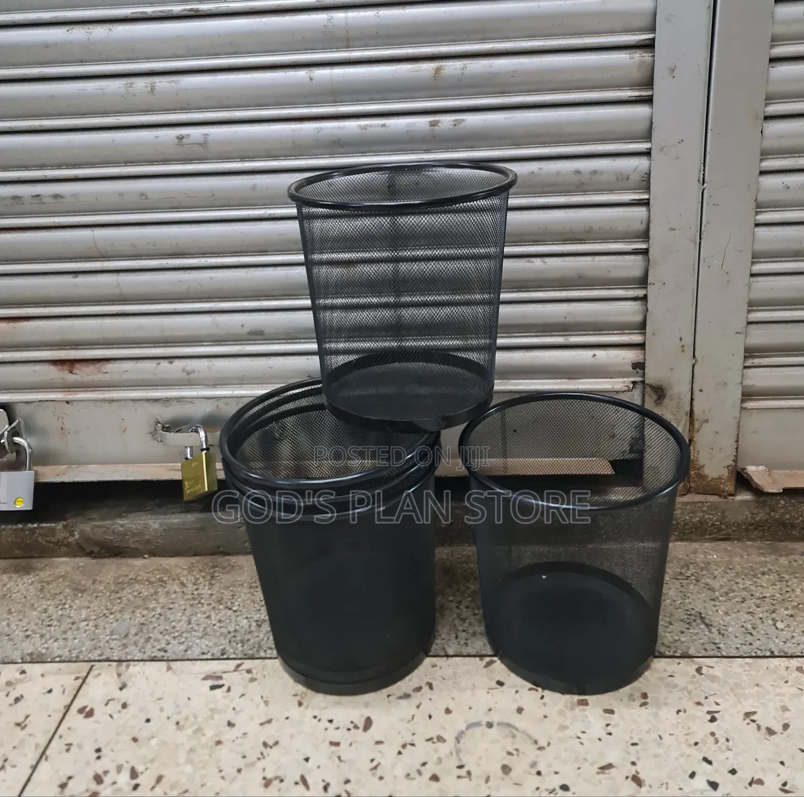 10litres Metallic Dust Bins Metallic Mesh Dust Bin