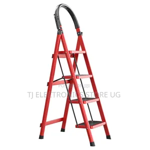 Four Step Ladder Red in Colour