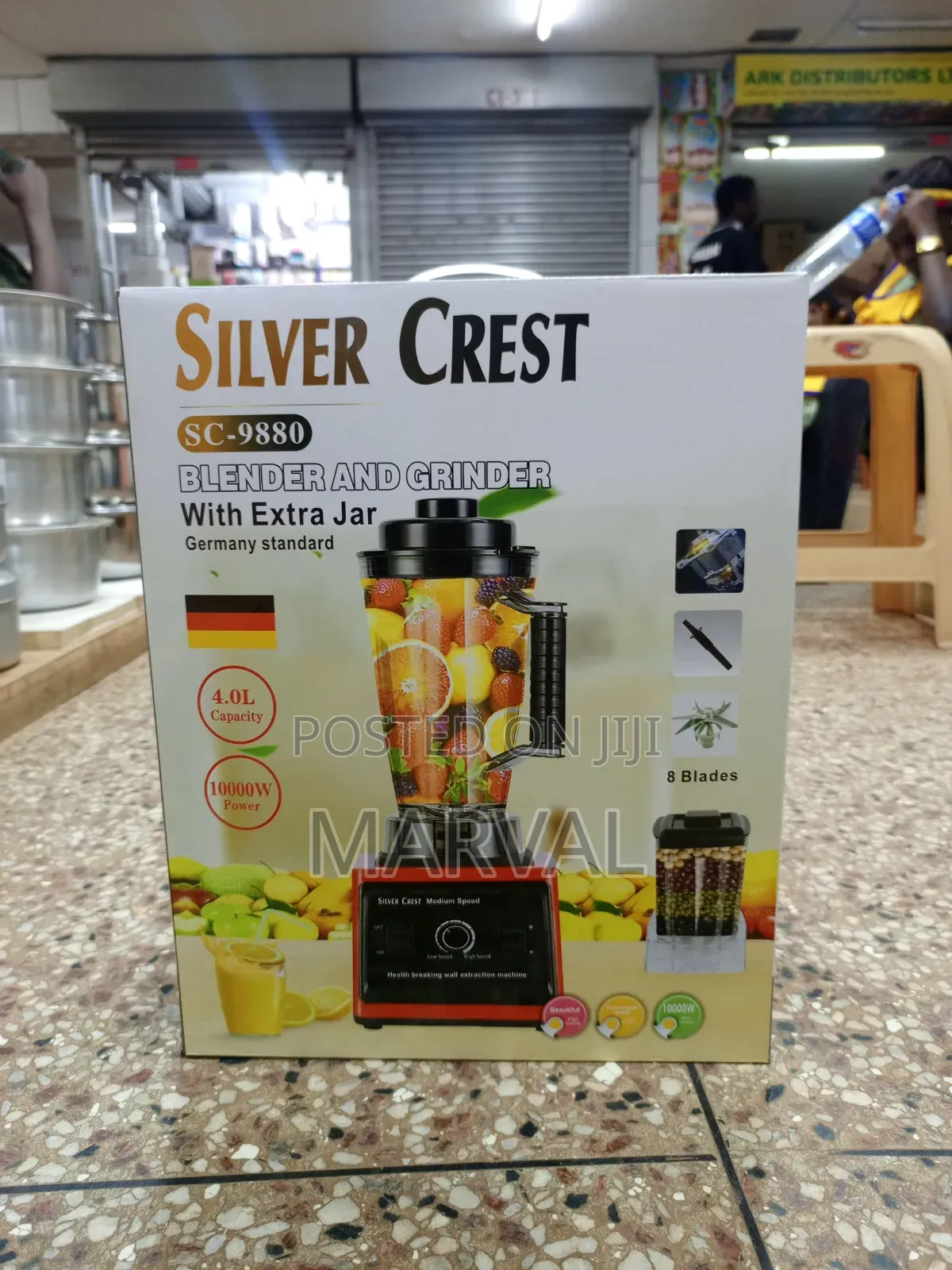Silver Crest SC-9880 2-in-1 Heavy-Duty Blender and Grinder