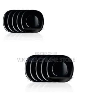 Luminarc 6 Pieces of Luminarc Deep Soup Plates Bowls,Black