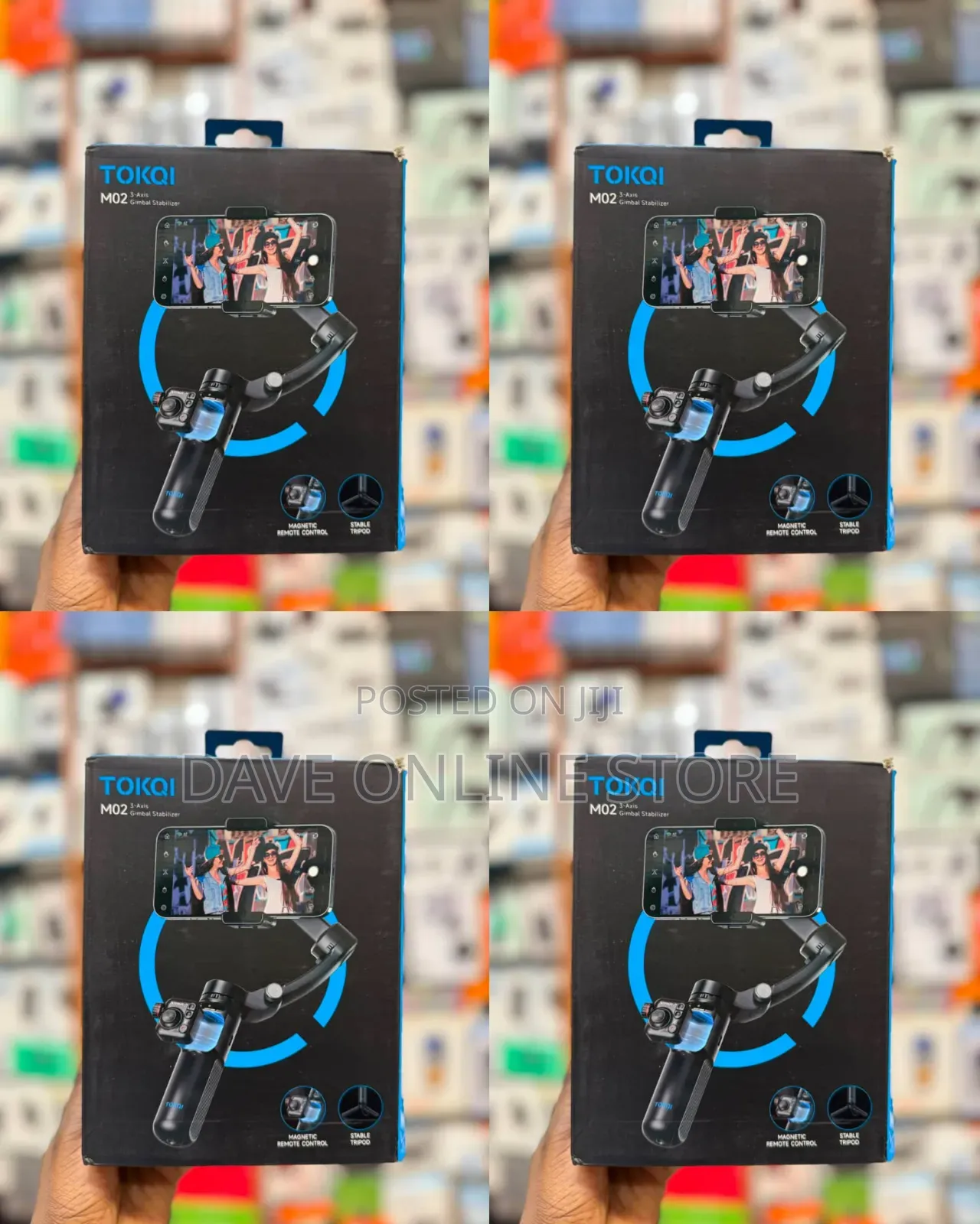 TOKQI M02 3-Axis Handheld Gimbal Stabilizer Cell Phone Selfie Tripod