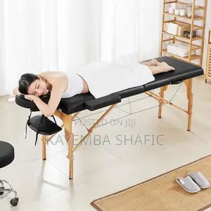 Professional Portable Folding Massage Table - Wooden Frame Spa Bed