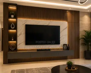 Luxury TV Wall With Decorative Panels