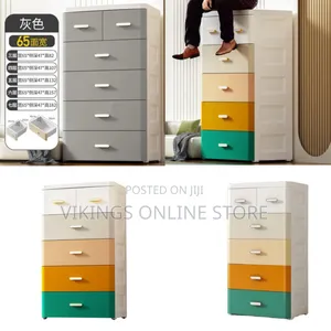 5 Tier Storage Cabinet With 6 Drawers, Kids Chest Clothes Organizer