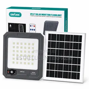 500W Split Solar Floodlight With Sensor and Panel