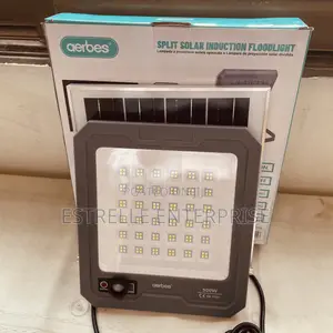 500W Split Solar Floodlight With Sensor and Panel