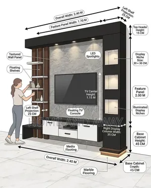 TV Stands/Bianca Wall Unit TV Stands From 2,500,000/- In Any Colour