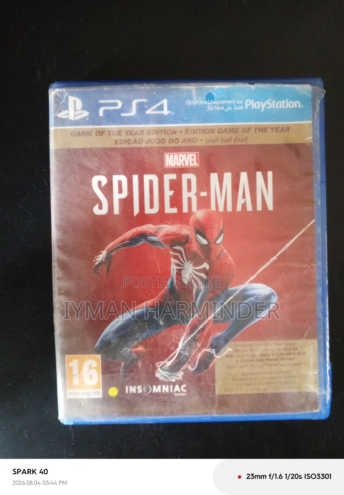 Spider Man Ps4 Disk