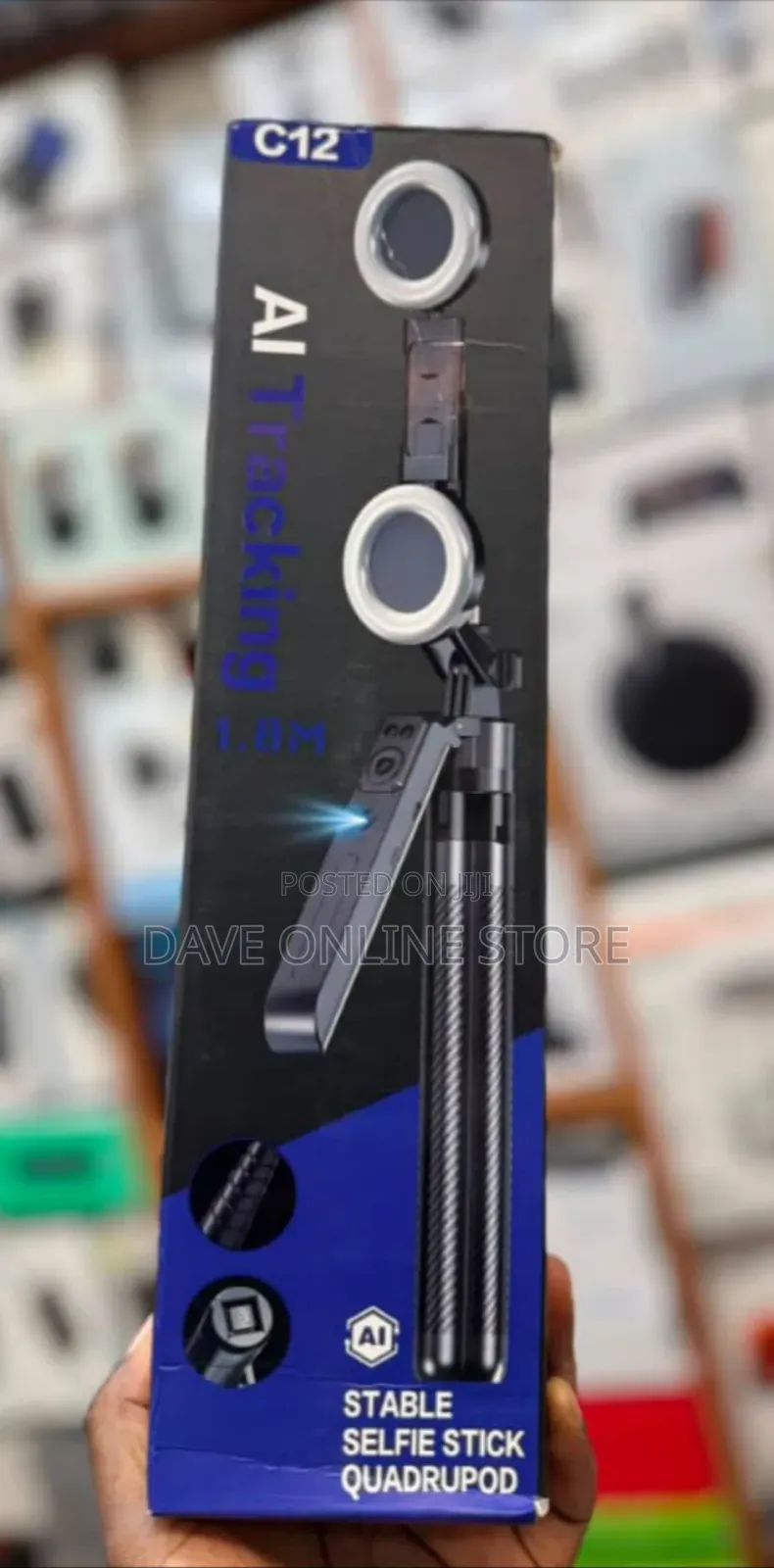 C12 AI Tracking Selfie Stick