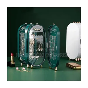 Multi-Panel Foldable Jewelry Organizer Storage Stand