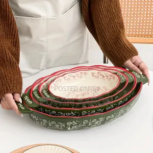 4Pcs Vintage Bohemian Bakeware Dishes