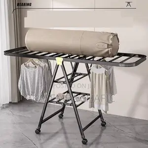 Sanipro 3-Tier Foldable Heavy Duty Carbon Steel Clothes Drying Rack