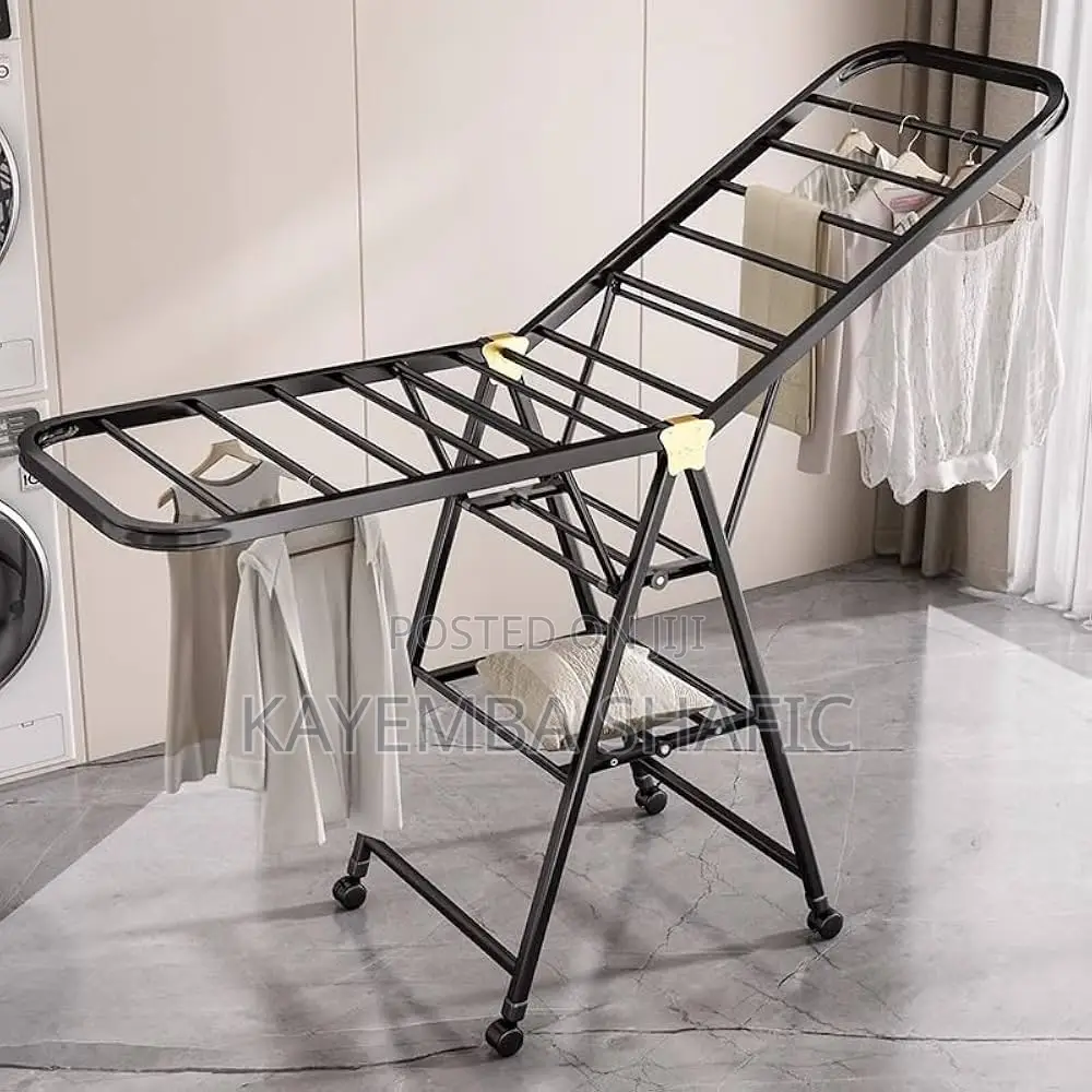 Sanipro 3-Tier Foldable Heavy Duty Carbon Steel Clothes Drying Rack