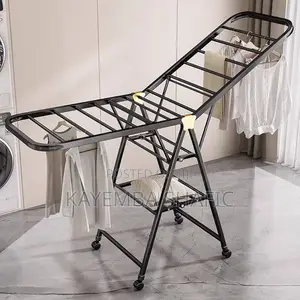 Sanipro 3-Tier Foldable Heavy Duty Carbon Steel Clothes Drying Rack