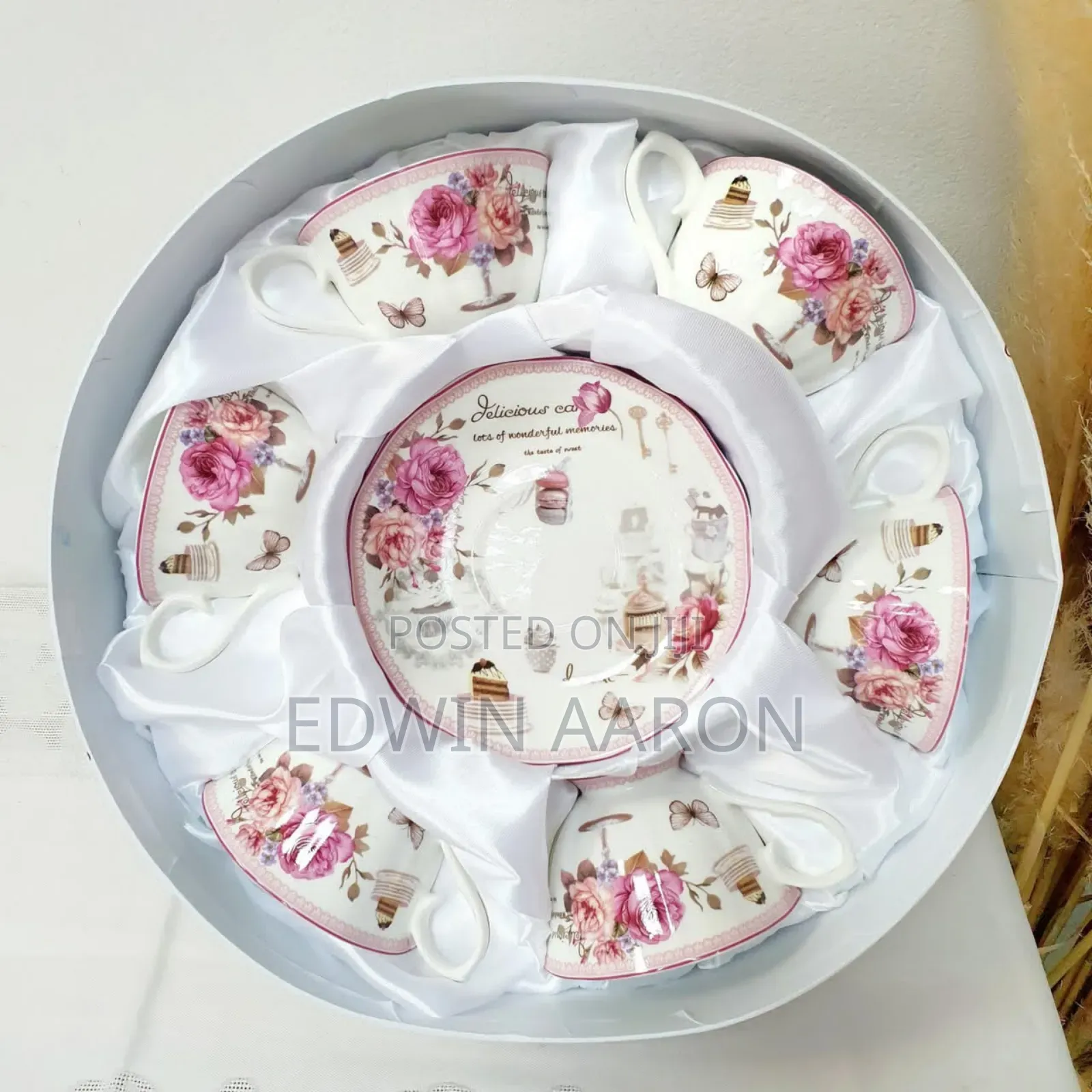 12pcs Porcelain British Style Tea Cups