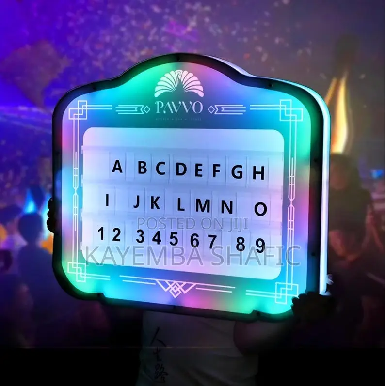 LED VIP Bottle Service Sign Handheld Club Marquee Message Board Light