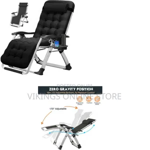 Ergonomic Folding Padded Sun Chaise Lounge Chair With Side Table