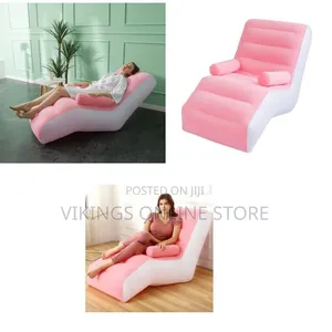 Portable Inflatable Chaise Lounge Bean Bag Folding Lazy Floor Sofa